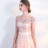Crew Neck Dress with Mid-Length Sleeves I Ideal for Autumn