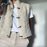 Women's Button-Front Cardigan | Cotton & Wool Blend
