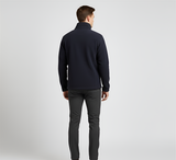 Men’s Full Zip Fleece Jacket with Stand Collar and Pockets