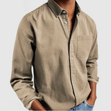 Men's Refined Vintage-Cut 100% Cotton Shirt