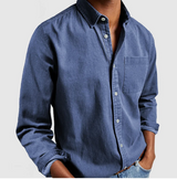 Men's Refined Vintage-Cut 100% Cotton Shirt