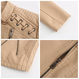 Women's Genuine Lambskin Leather Jacket | Concealed Zipper