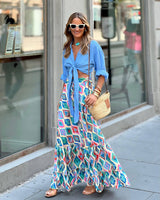 Fall Print A-Line Loose Dress | Perfect for Fall