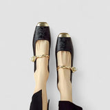 Stylish orthopedic shoes with ergonomic sole and round toe for women, comfortable and versatile for office or everyday wear