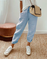 Casual and stylish linen sweatpants