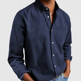 Men's Refined Vintage-Cut 100% Cotton Shirt
