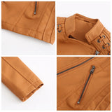 Women's Genuine Lambskin Leather Jacket | Concealed Zipper