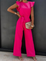 Women's Wide-Leg Jumpsuit | Butterfly Sleeves