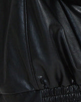 Oversized Women's PU Leather Jacket – Fashionable Look, High-Quality Faux Leather