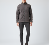 Men’s Full Zip Fleece Jacket with Stand Collar and Pockets