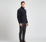 Men’s Full Zip Fleece Jacket with Stand Collar and Pockets