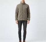 Men’s Full Zip Fleece Jacket Stand Collar Outdoor Casual Layer