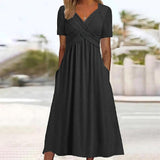 Midi Dress with Tummy Coverage