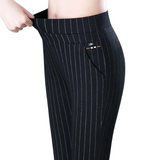 Women's Stretch Trousers | Elastic Waist | Slim Fit