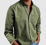 Men's Refined Vintage-Cut 100% Cotton Shirt