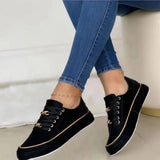 Women's Orthopedic Platform Sneakers | Gold Chain Detail