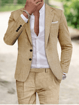 Men's luxury linen suit