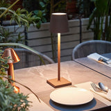 Waterproof LED table lamp with Alexa: minimalistic design and voice control