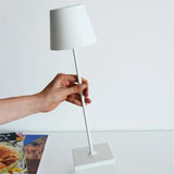 Waterproof LED table lamp with Alexa: minimalistic design and voice control