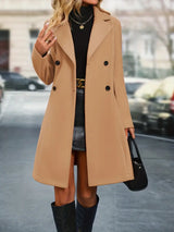 Elegant Helsinki coat with double-breasted