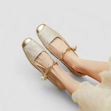 Stylish orthopedic shoes with ergonomic sole and round toe for women, comfortable and versatile for office or everyday wear