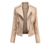 Lamb leather jacket for autumn